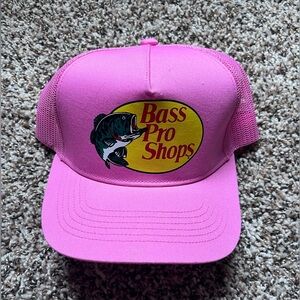 Hot pink Bass Pro hat